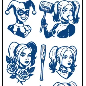C-034 Semi Permanent Tattoo 4.25"x7"