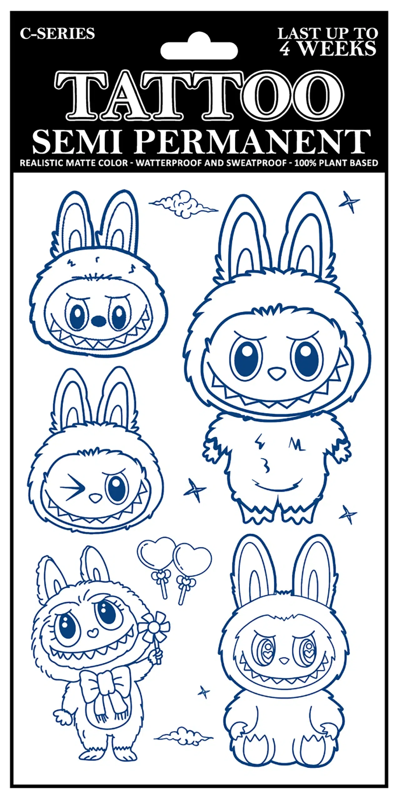 C-041 Semi Permanent Tattoo 4.25″x7″