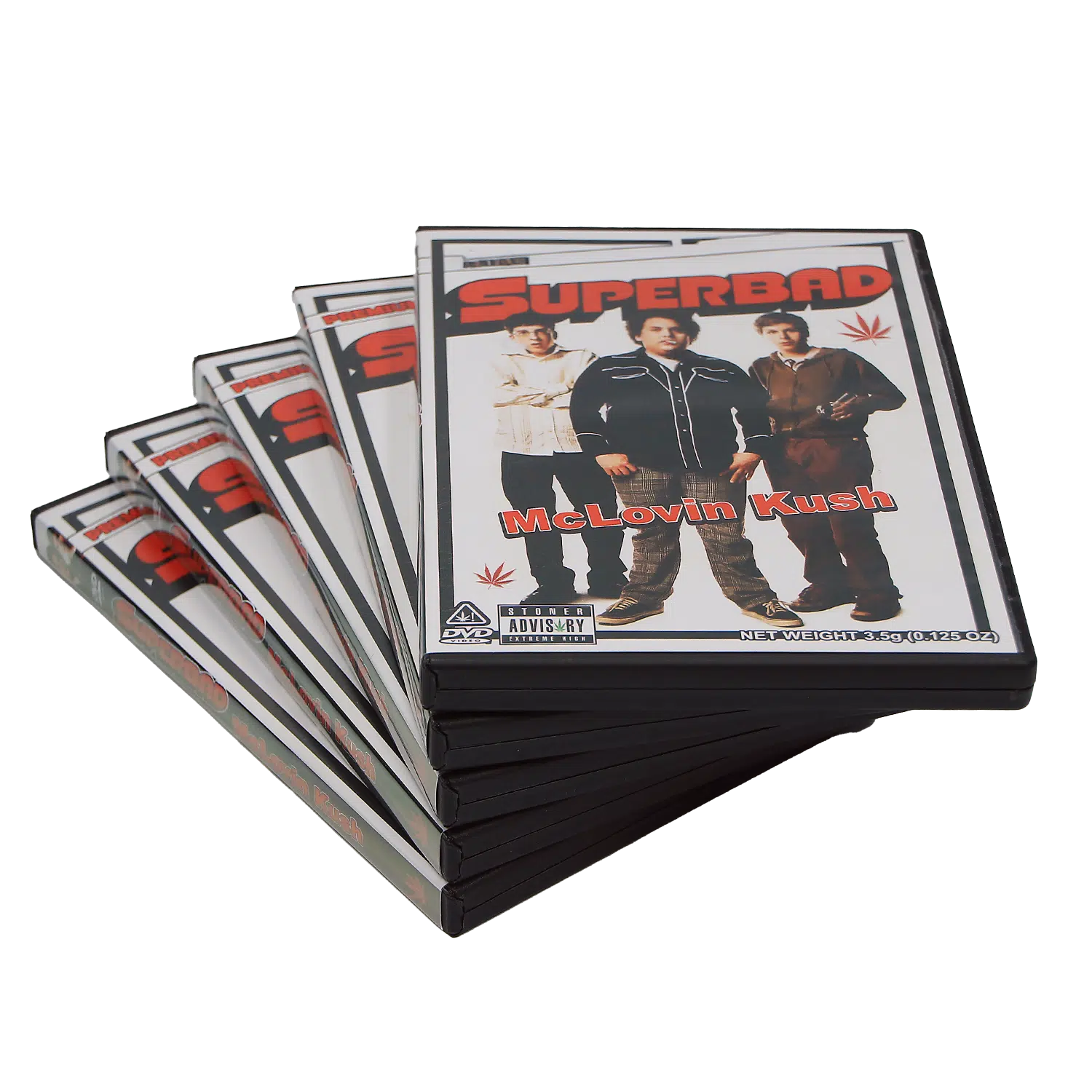 (5-Pack) 3.5 Gram Mylar Bag – Premium Mylar Bag + DVD Case Set – DVD-MB-039