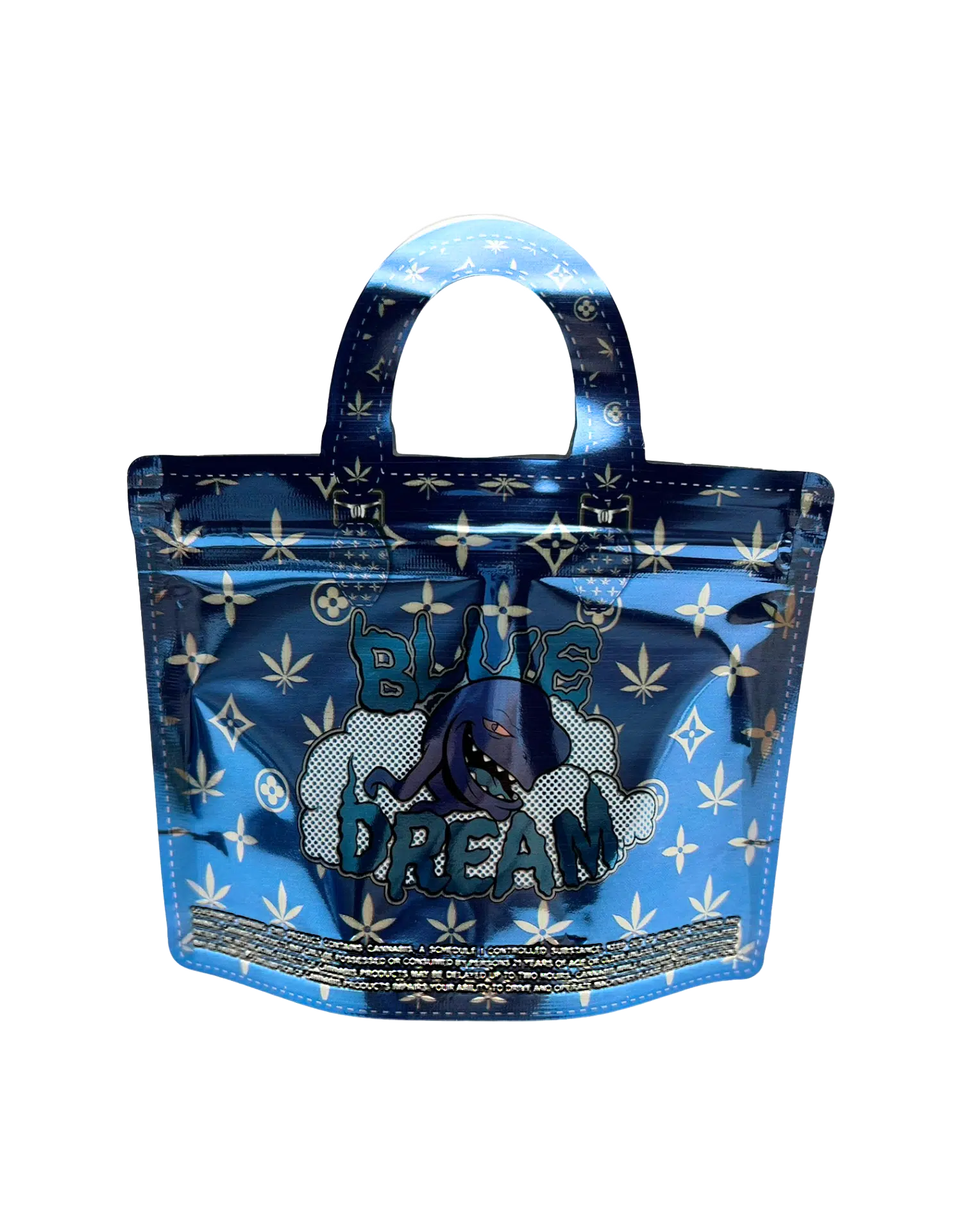 3.5g Handbag Shaped Mylar Bag (50 Count) Blue Dream - HBMB-35-006 - Image 2