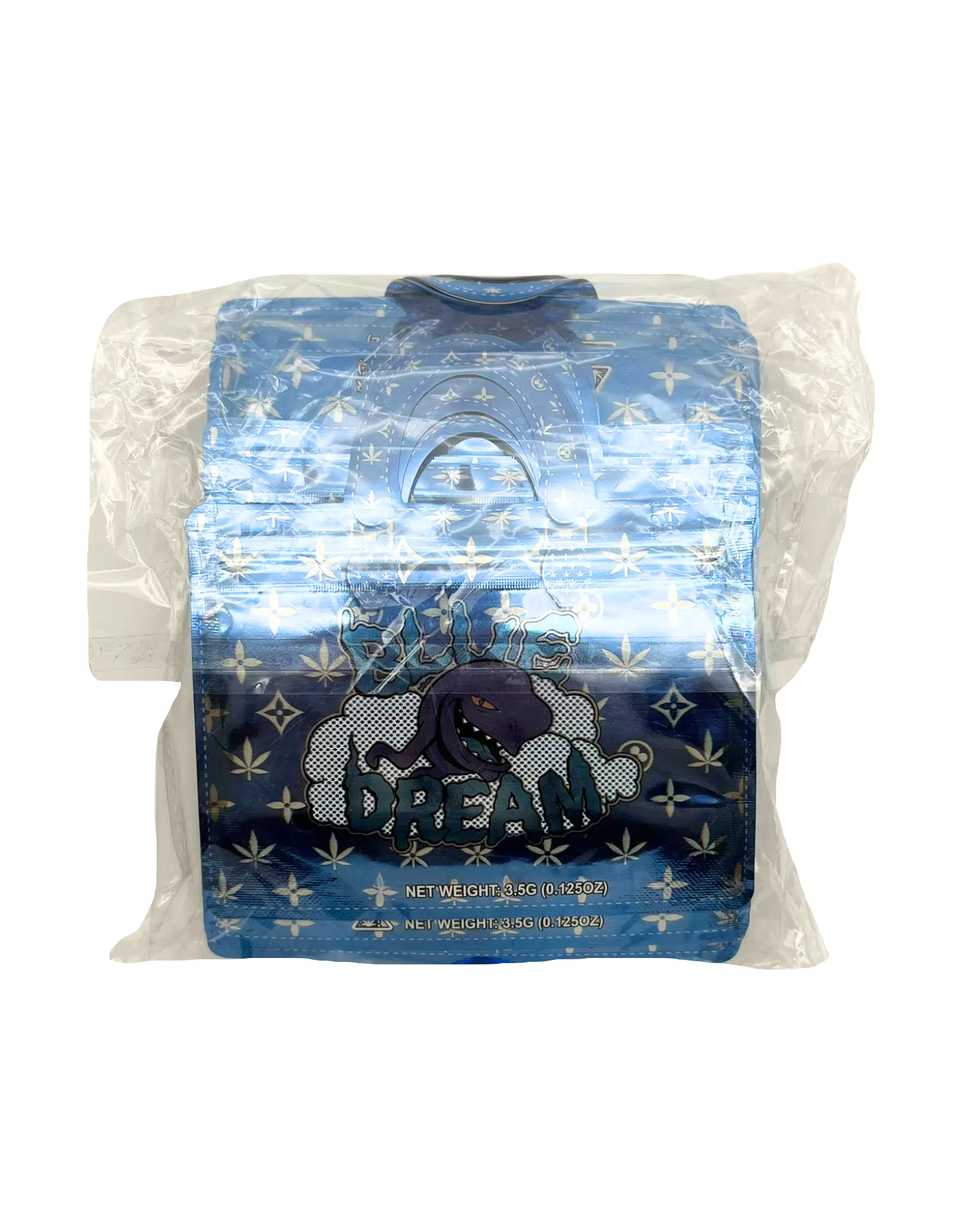 3.5g Handbag Shaped Mylar Bag (50 Count) Blue Dream - HBMB-35-006 - Image 3