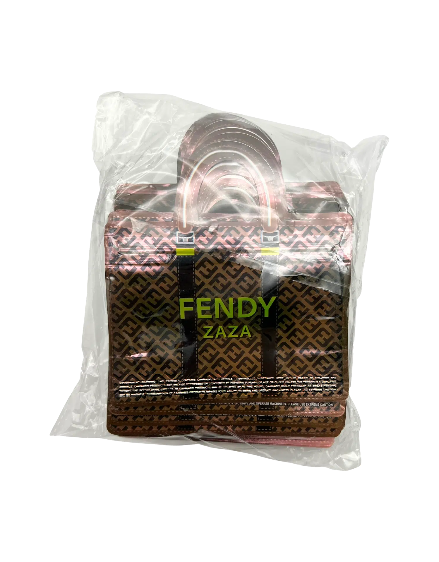 3.5g Handbag Shaped Mylar Bag (50 Count) Fendy Zaza - HBMB-35-018 - Image 4