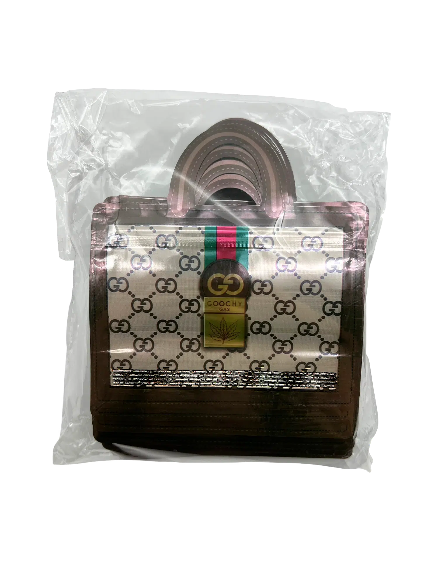 3.5g Handbag Shaped Mylar Bag (50 Count) Goochy Gas Classic - HBMB-35-023 - Image 4