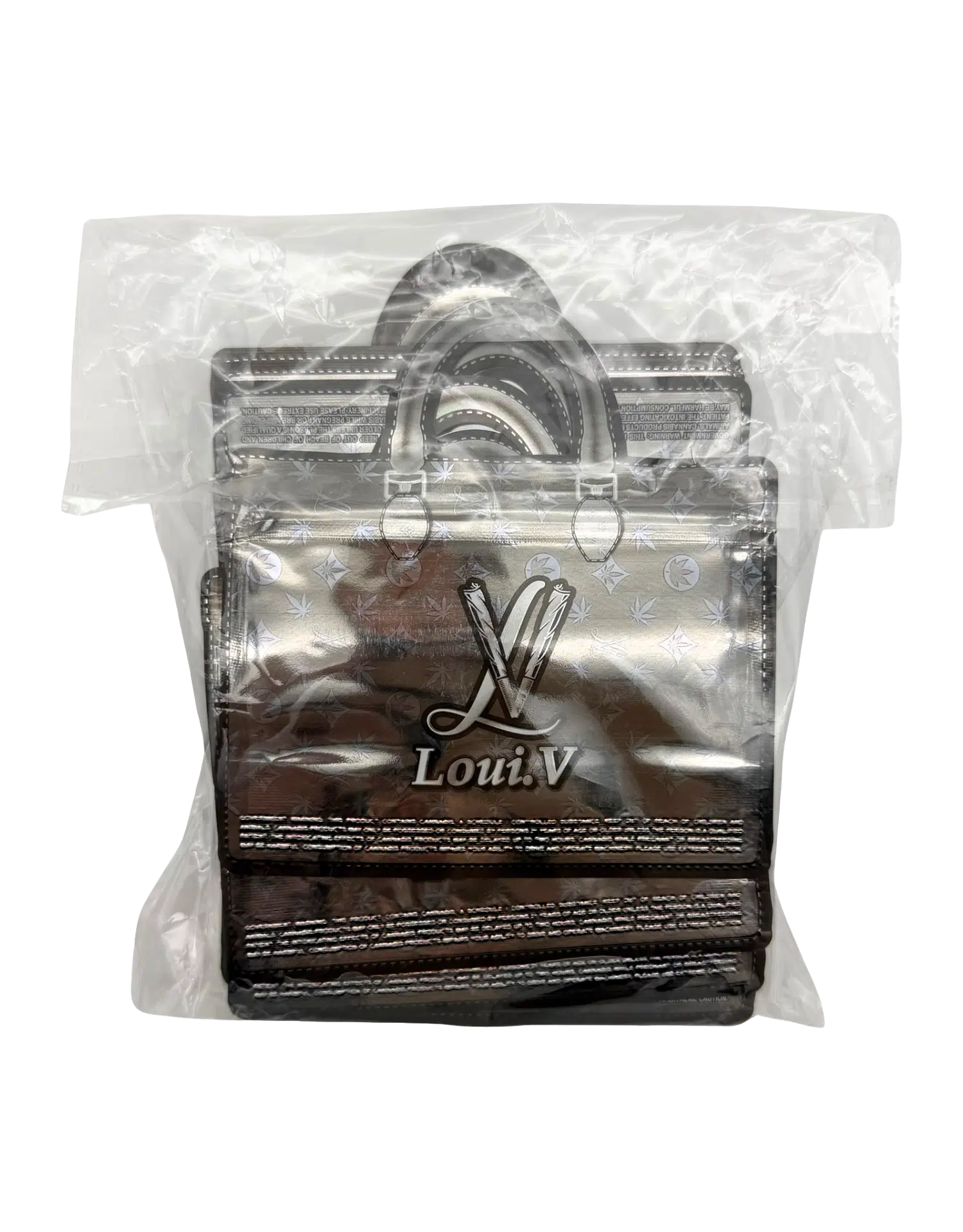 3.5g Handbag Shaped Mylar Bag (50 Count) Loui V Classic - HBMB-35-031 - Image 4