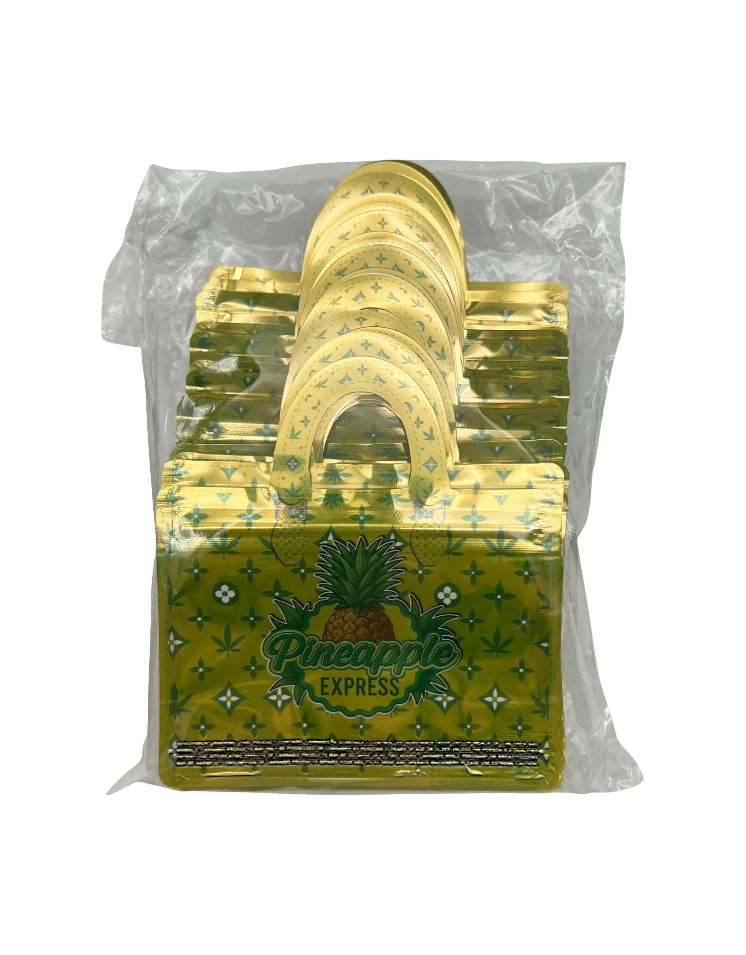 3.5g Handbag Shaped Mylar Bag (50 Count) Pineapple Express - HBMB-35-034 - Image 4