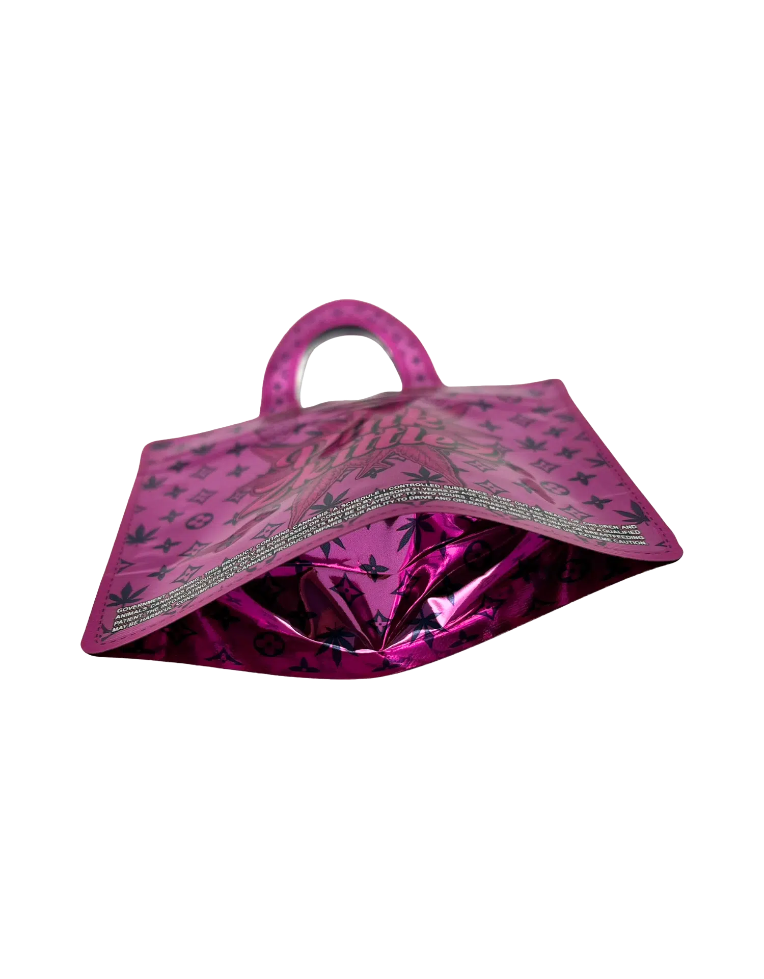 3.5g Handbag Shaped Mylar Bag (50 Count) Pink Zkittlez - HBMB-35-035 - Image 5