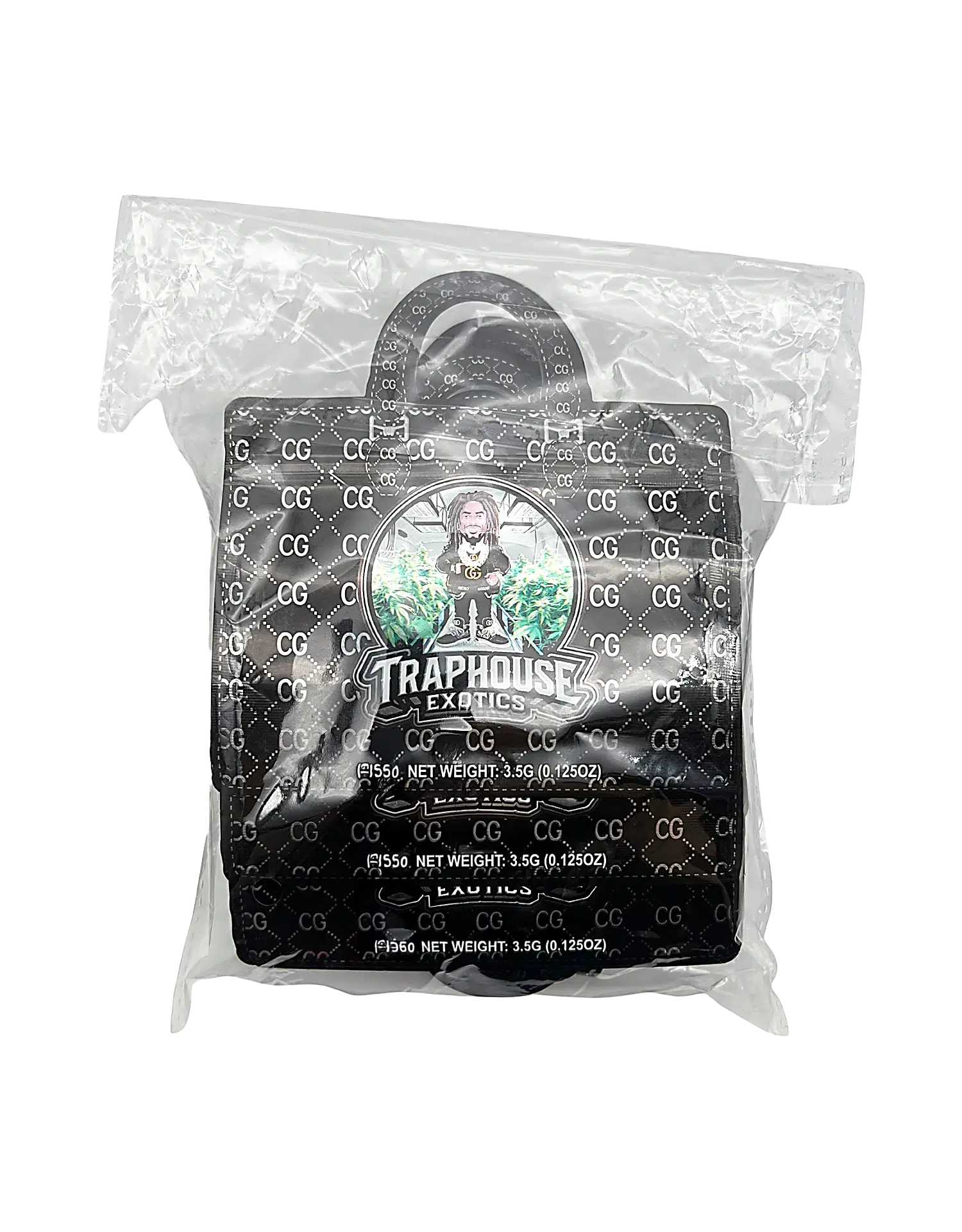 3.5g Handbag Shaped Mylar Bag (50 Count) Traphouse Exotics - HBMB-35-042 - Image 3