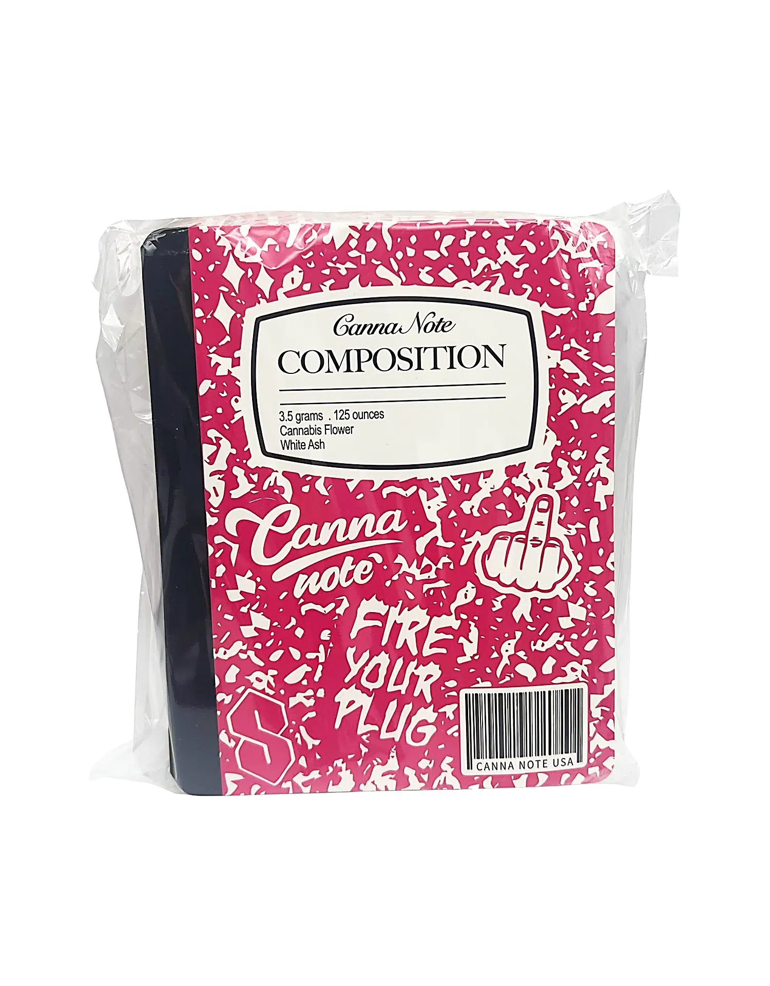 3.5g Notebook-Style Mylar Bag (12 Count) Notebook Hot Pink - NBMB-35-003 - Image 3