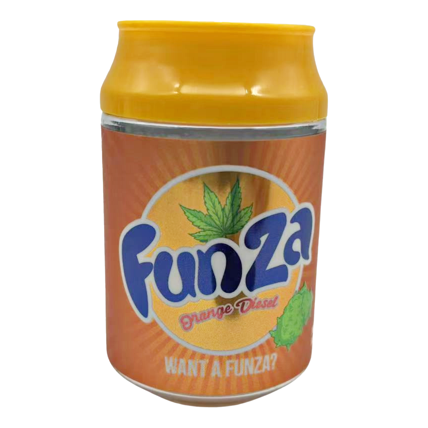 3.5g Plastic Soda Can Jar – (12 Count) FunZa CMB-003
