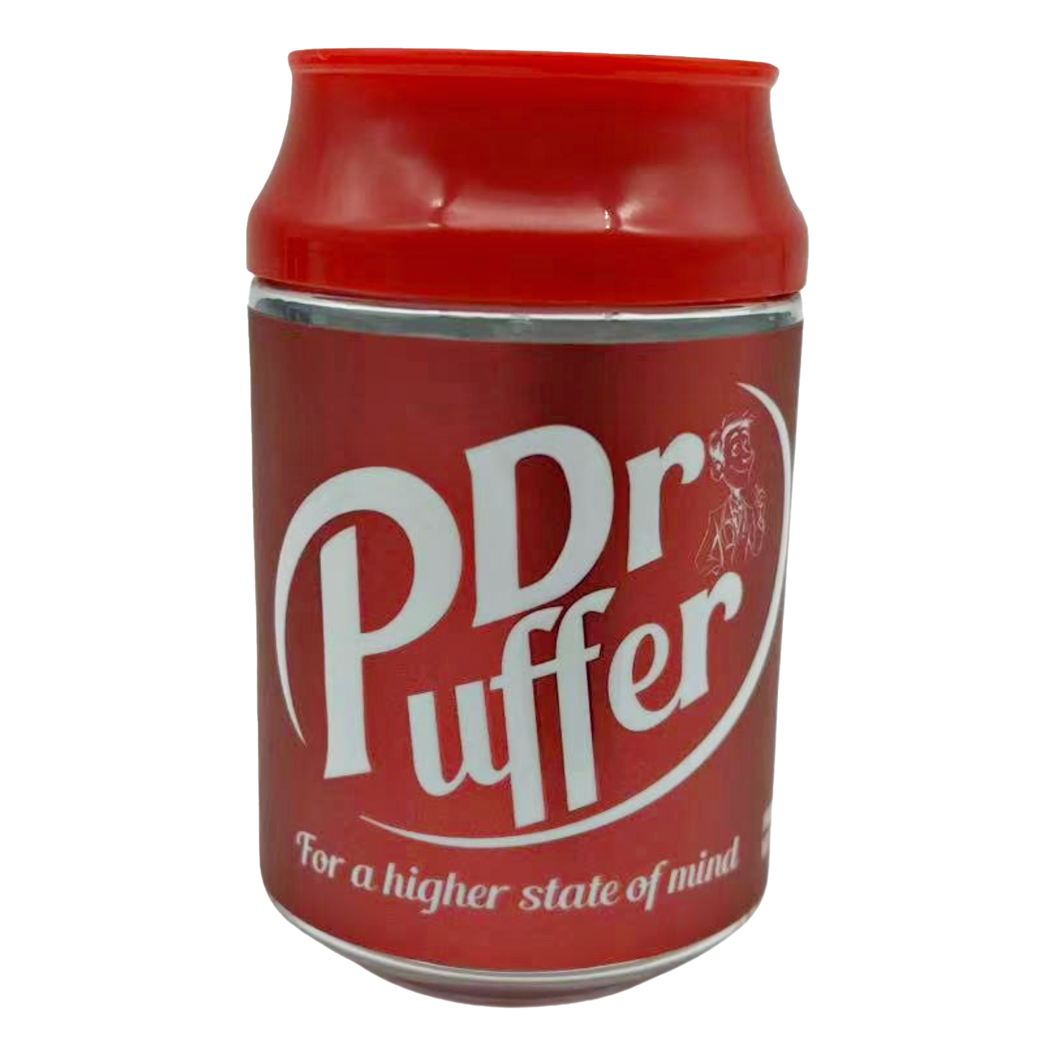 3.5g Plastic Soda Can Jar – (12 Count) Dr Puffer CMB-004