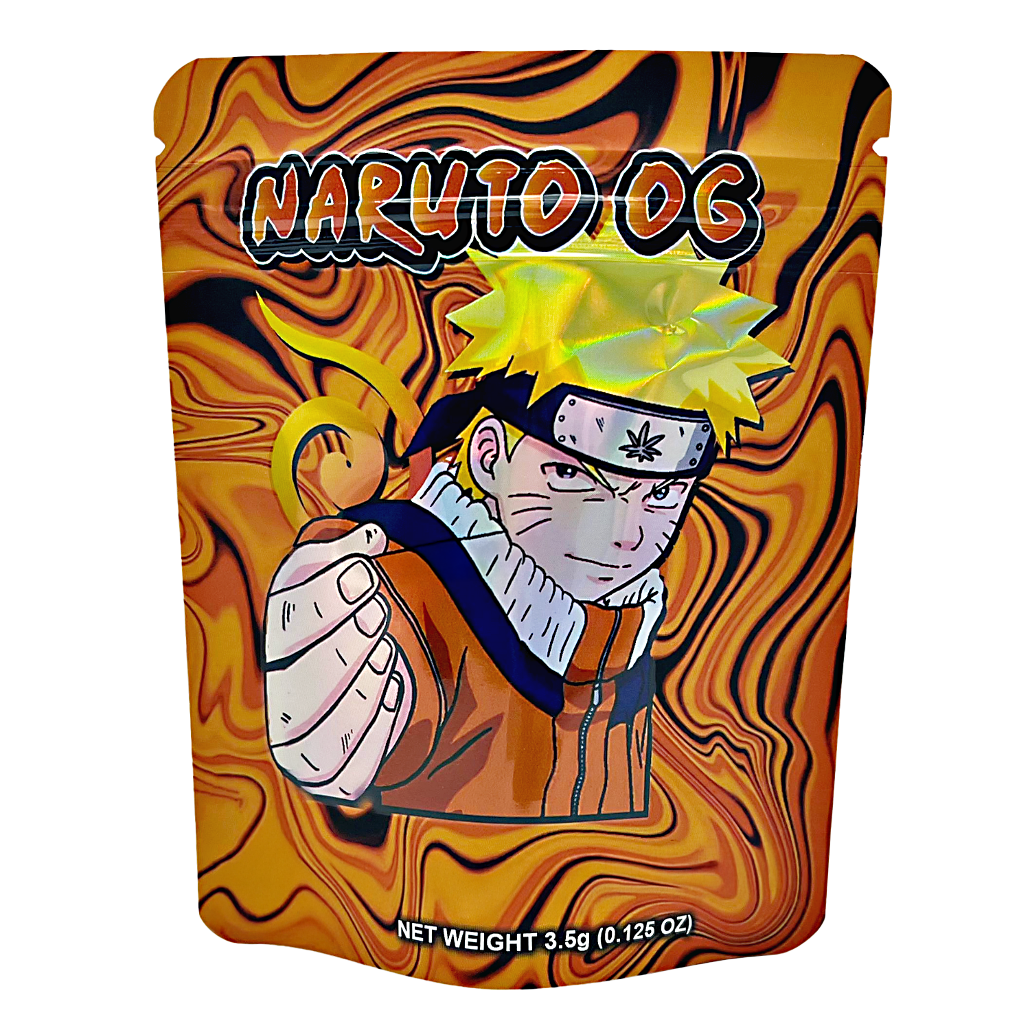 3.5 Gram Mylar Bag – Premium Smell-Proof Packaging – Naruto OG (50 Count) CMB-35G-067