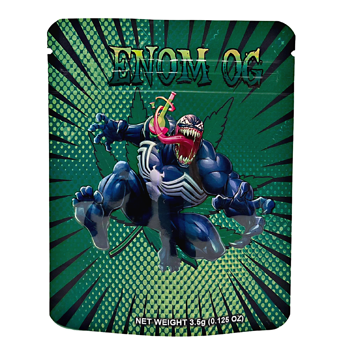 3.5 Gram Mylar Bag – Premium Smell-Proof Packaging - Venom OG (50 Count) CMB-35G-103