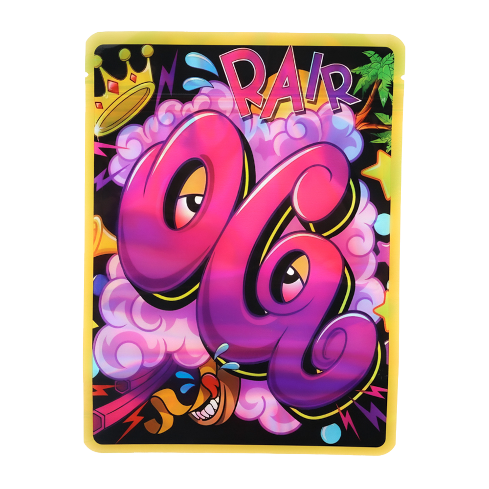 28 Gram Mylar Bag – Premium Smell-Proof Flower Packaging - Rair OG (50 Count) MB-28G-018 - Image 2