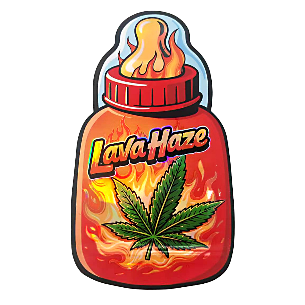 3.5g Designer Shape Mylar Bag – Premium Packaging (50 Count) Lava Haze – MB-BABY-003