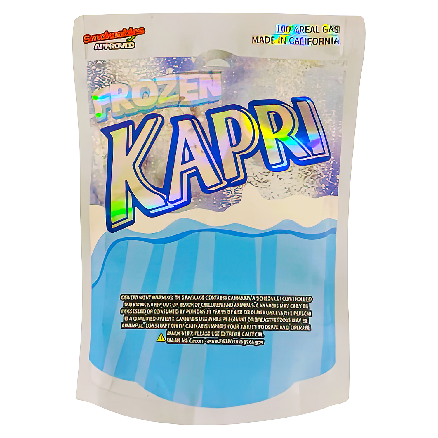 3.5g Shaped Mylar Bag (50 Count) Frozen Kapri MB35-SHAPE-077 - Image 2