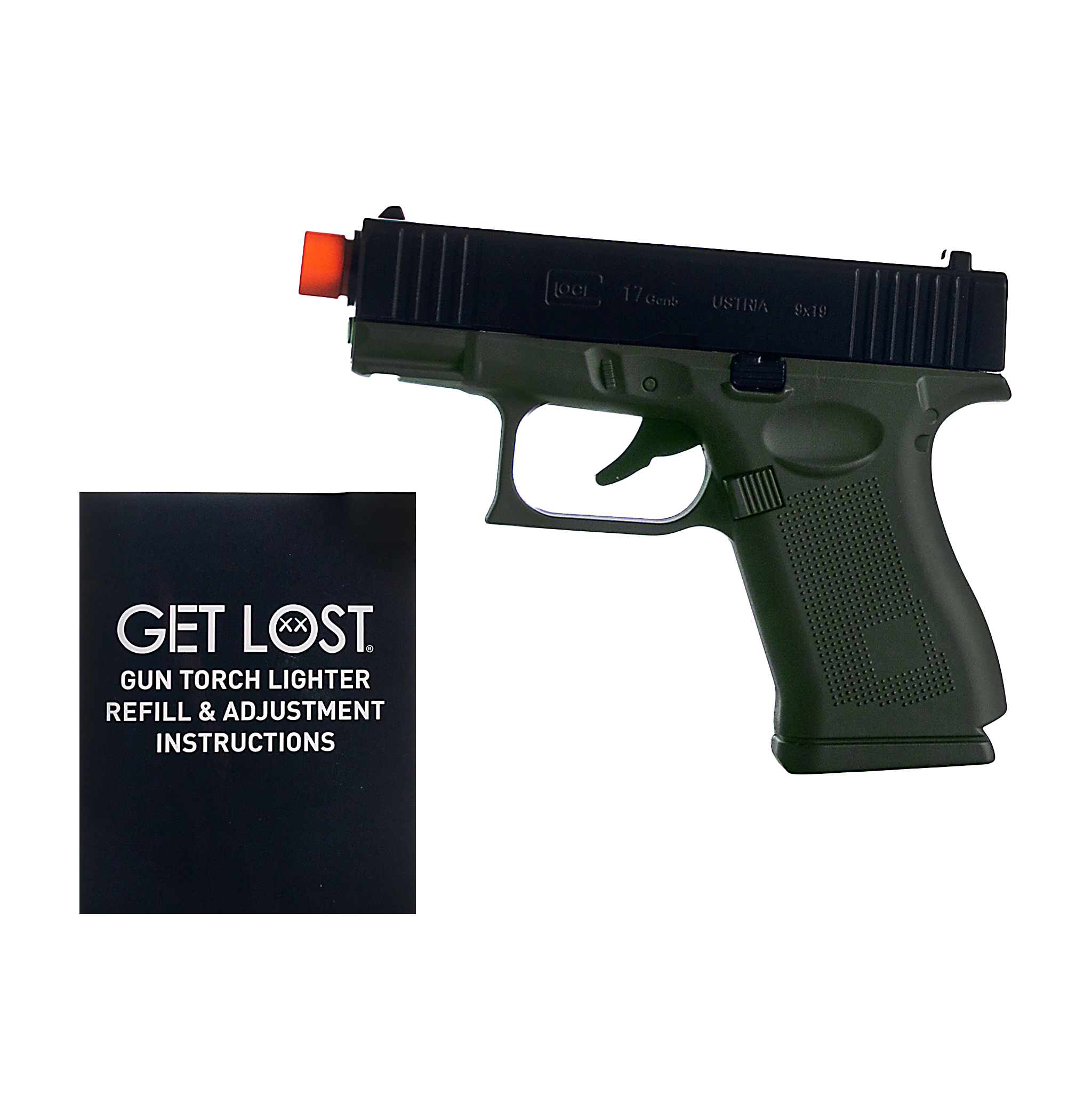 Get Lost Pistol Torch Lighter (Green) PTLC-GRN-002 - Image 2