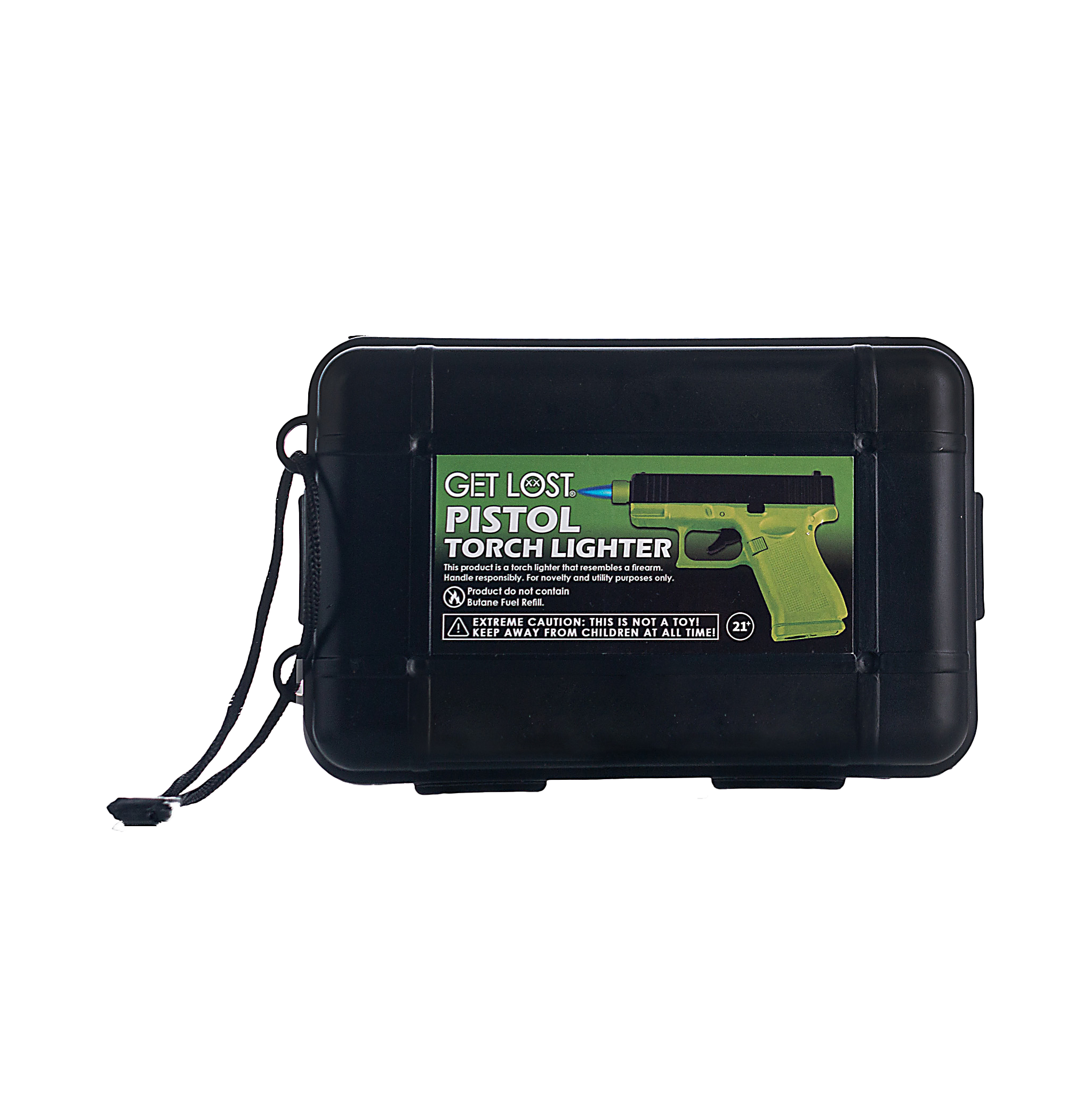 Get Lost Pistol Torch Lighter (Neon Green) PTLC-NGRN-007 - Image 5