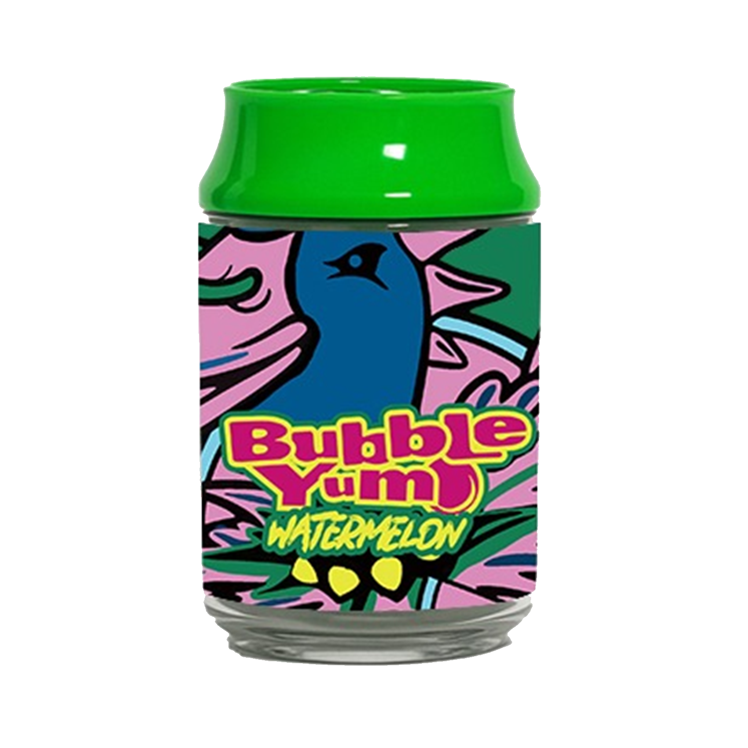3.5g Plastic Soda Can Jar – (12 Count) Bubble Yum Watermelon Exotics CJ-35-051