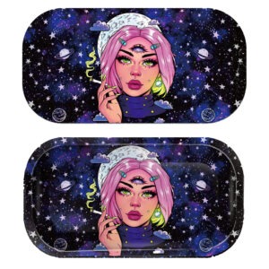 GLMT-002 Mini Magnetic 3D Tray with Lid - Get Lost Pink Hair Third Eye Girl