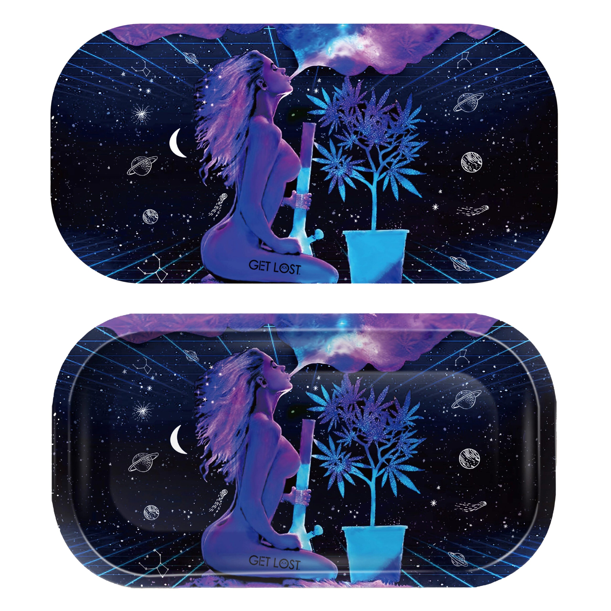 GLMT-008 Mini Magnetic 3D Tray with Lid – Get Lost Hot Girl Smoking Pipe