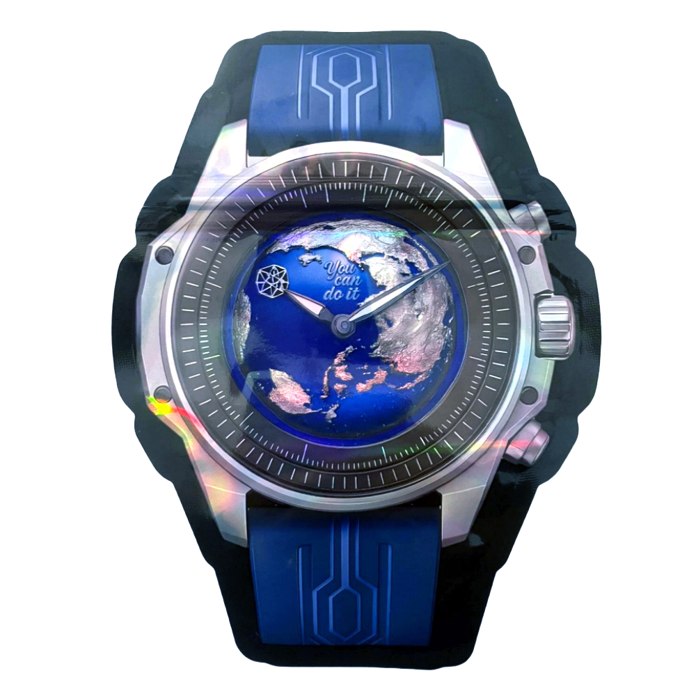 3.5 Earth Globe Timekeeper Watch (50 Count) WATCH-MB-007