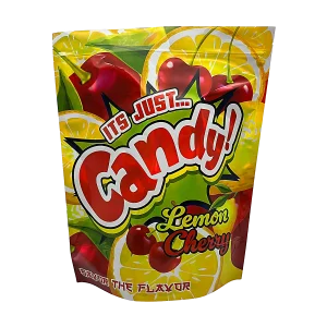 25 Pack – 1lb Exotic Mylar Bags - Its Just Candy Lemon - 1LB-002