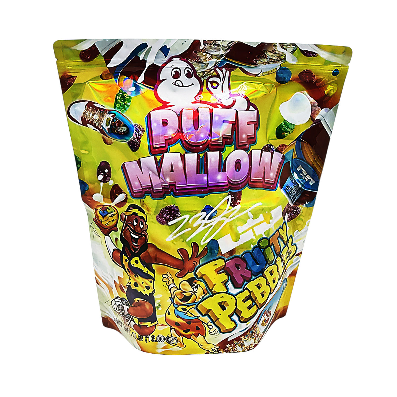 1 Pack 1lb Mylar Bag + 128 Matching 3.5g Mylar Bags – Matching Design Bundle - Puffmallow Fruity Pebbles - 1LB-SET-005 - Image 4