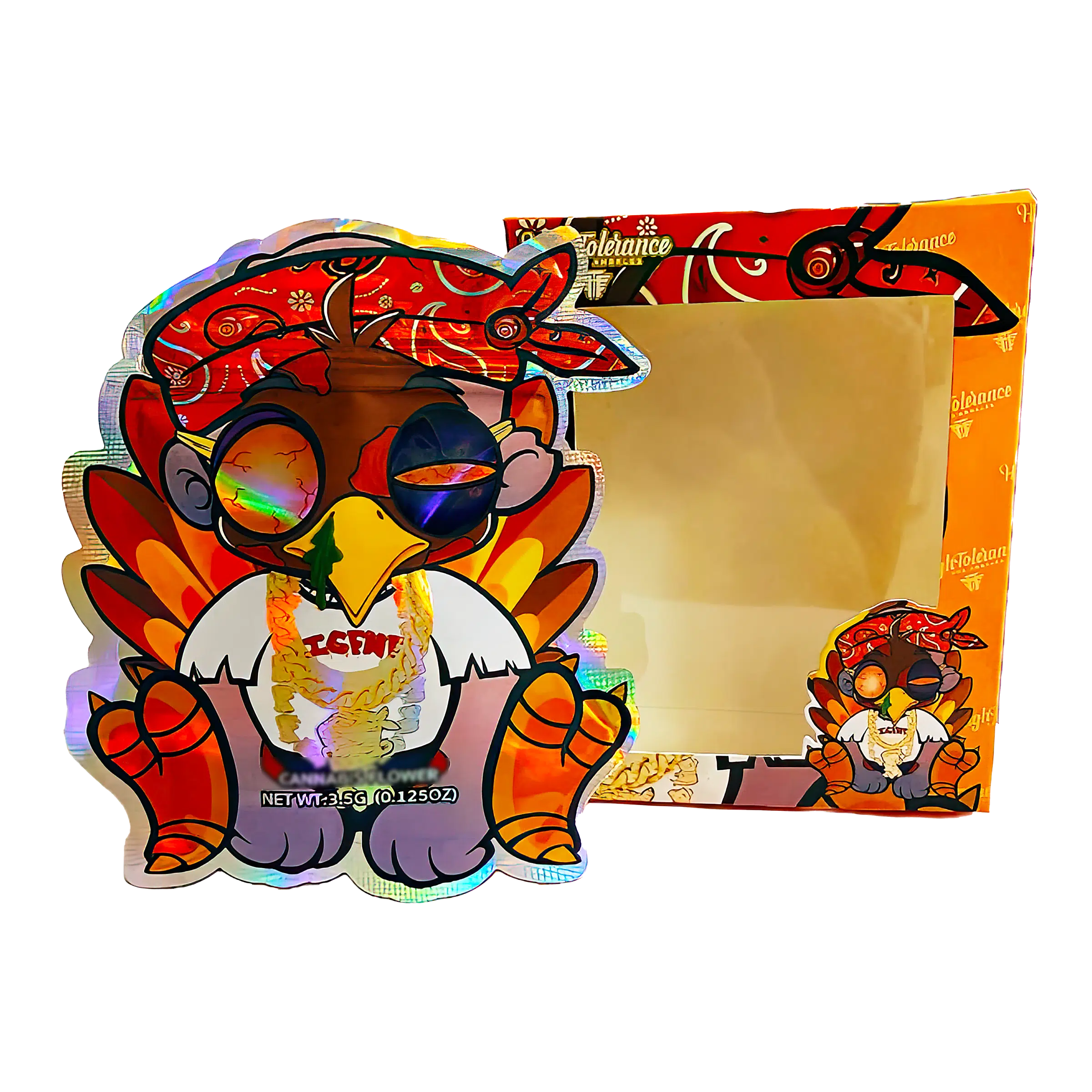 Bag-n-Box 3.5g Mylar Packaging Set (25 Count Bags + Boxes) - I Can't Feel My Face ICFMF BAGNBOX-WIN-009