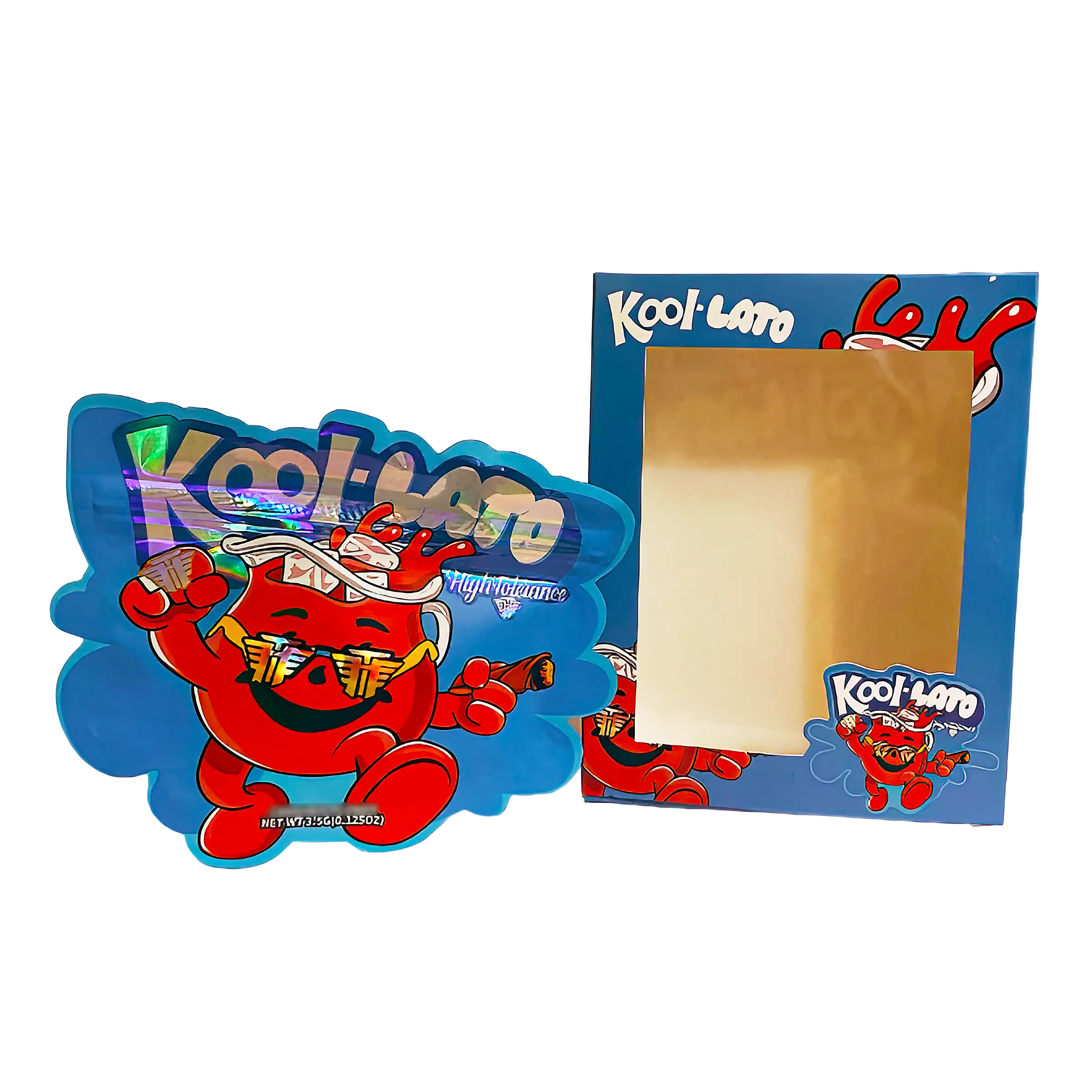 Bag-n-Box 3.5g Mylar Packaging Set (25 Count Bags + Boxes) - Kool-Lato High Tolerance BAGNBOX-WIN-020