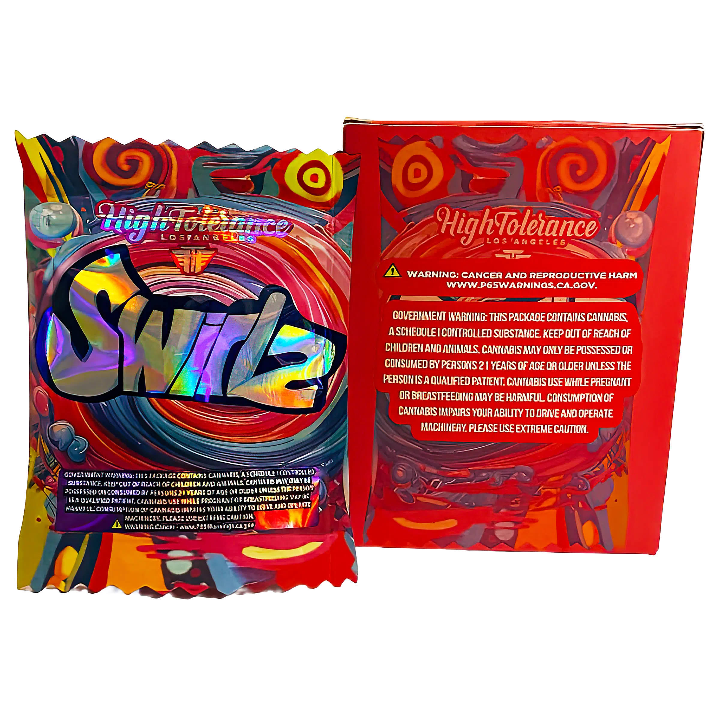 Bag-n-Box 3.5g Mylar Packaging Set (25 Count Bags + Boxes) - High Tolerance Swirlz BAGNBOX-WIN-022 - Image 2