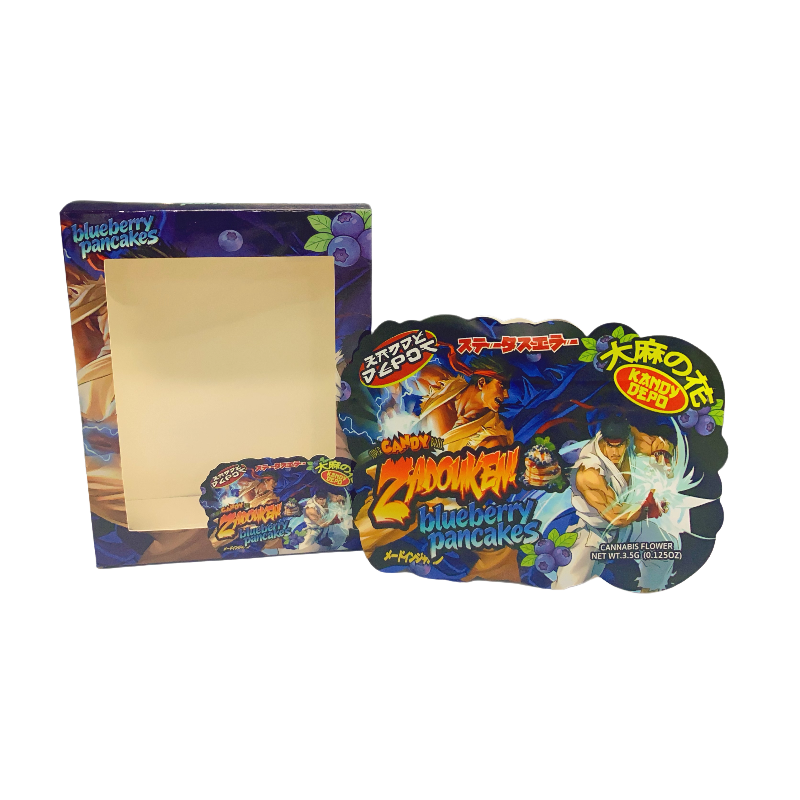 25 Pack - Bag-n-Box 3.5g Mylar Packaging Set - Kandy Depo Zadouken BB Pancakes - BAGNBOX-WIN-043