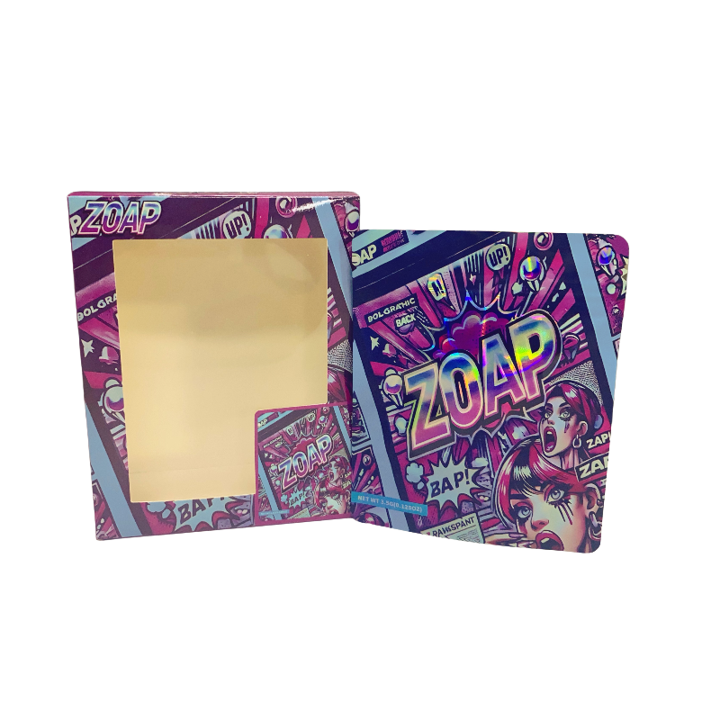 25 Pack - Bag-n-Box 3.5g Mylar Packaging Set - Zoap - BAGNBOX-WIN-047