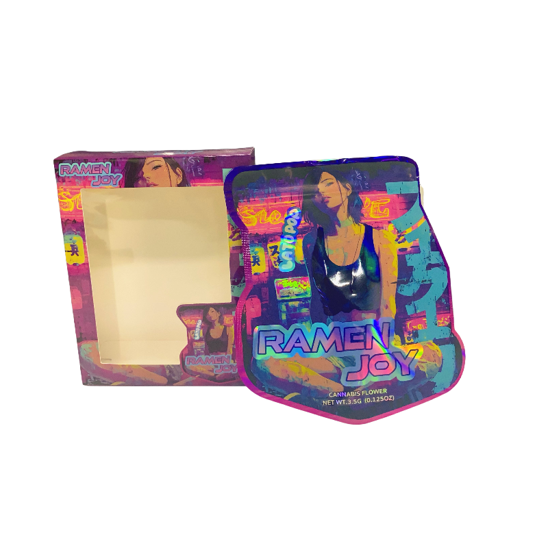 25 Pack - Bag-n-Box 3.5g Mylar Packaging Set - Ramen Joy - BAGNBOX-WIN-054