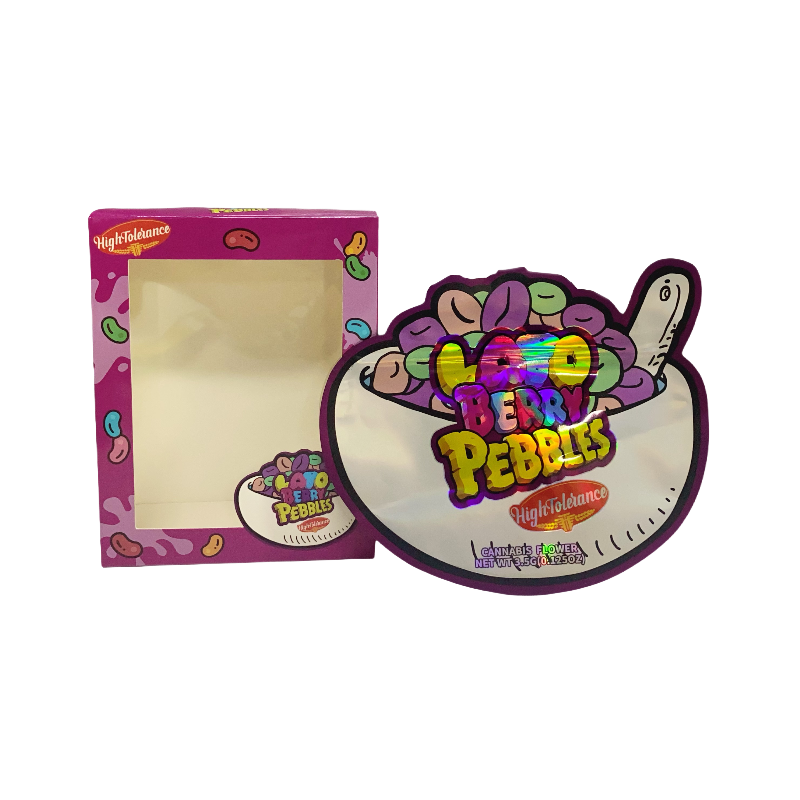25 Pack - Bag-n-Box 3.5g Mylar Packaging Set - High Tolerance Lato Berry Pebbles - BAGNBOX-WIN-077