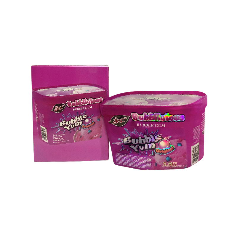 25 Pack - Bag-n-Box 3.5g Mylar Packaging Set - Bubblicious Bubble Yum Original - BAGNBOX-WIN-079 - Image 2