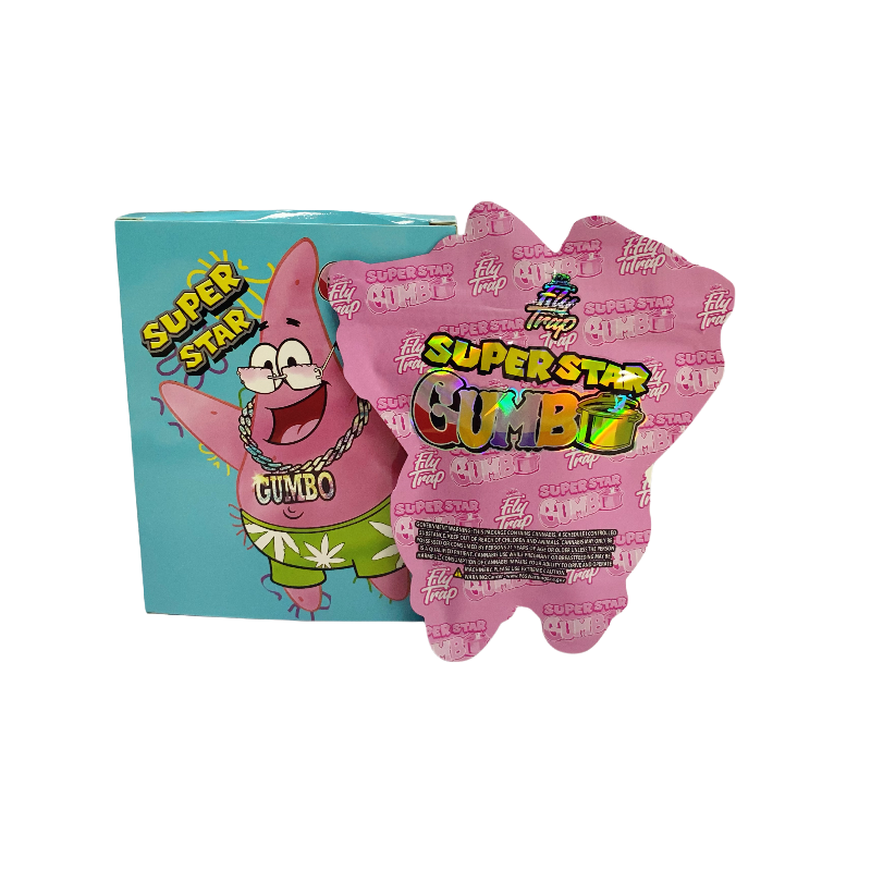 25 Pack - Bag-n-Box 3.5g Mylar Packaging Set - Super Star Gumbo- BAGNBOX-WIN-080 - Image 2