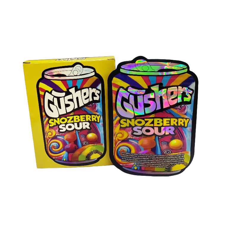 25 Pack - Bag-n-Box 3.5g Mylar Packaging Set - Gushers Snozberry Sour - BAGNBOX-WIN-081 - Image 2