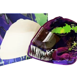 Bag-n-Box 3.5g Mylar Packaging Set – (25 Count Bags) + (25 Count) Display Boxes - Venom Helmet BAGNBOX-136