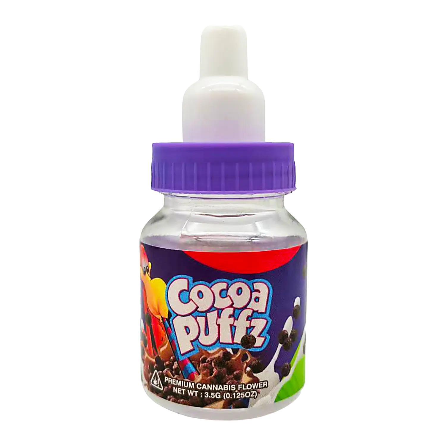 3.5g Plastic Bottle - (12 Count) Cocoa Puffz BB-35-008