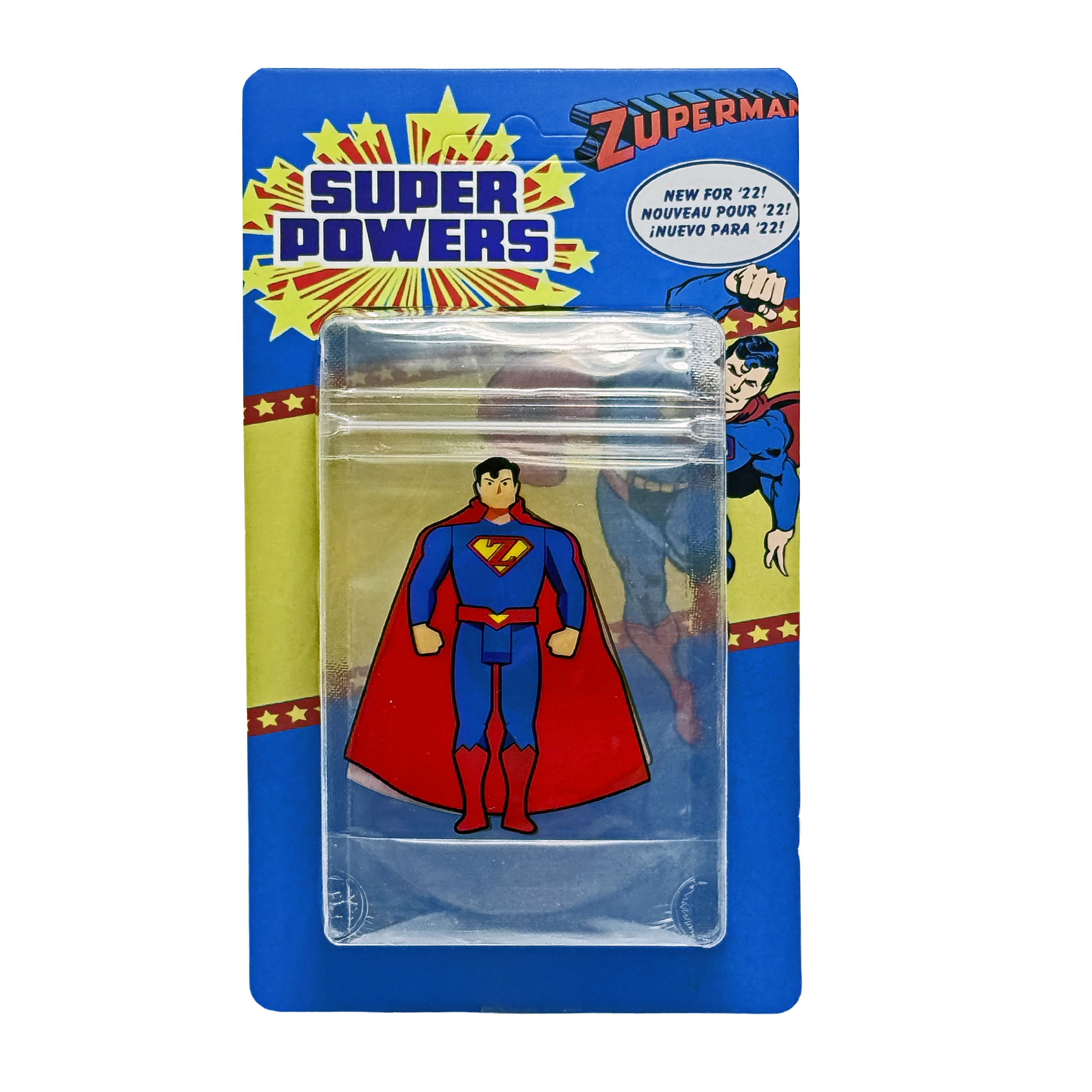 12 Pack – 3.5g Blister Pack Carded Storage - Super Powers Zuperman - BLISTER-012