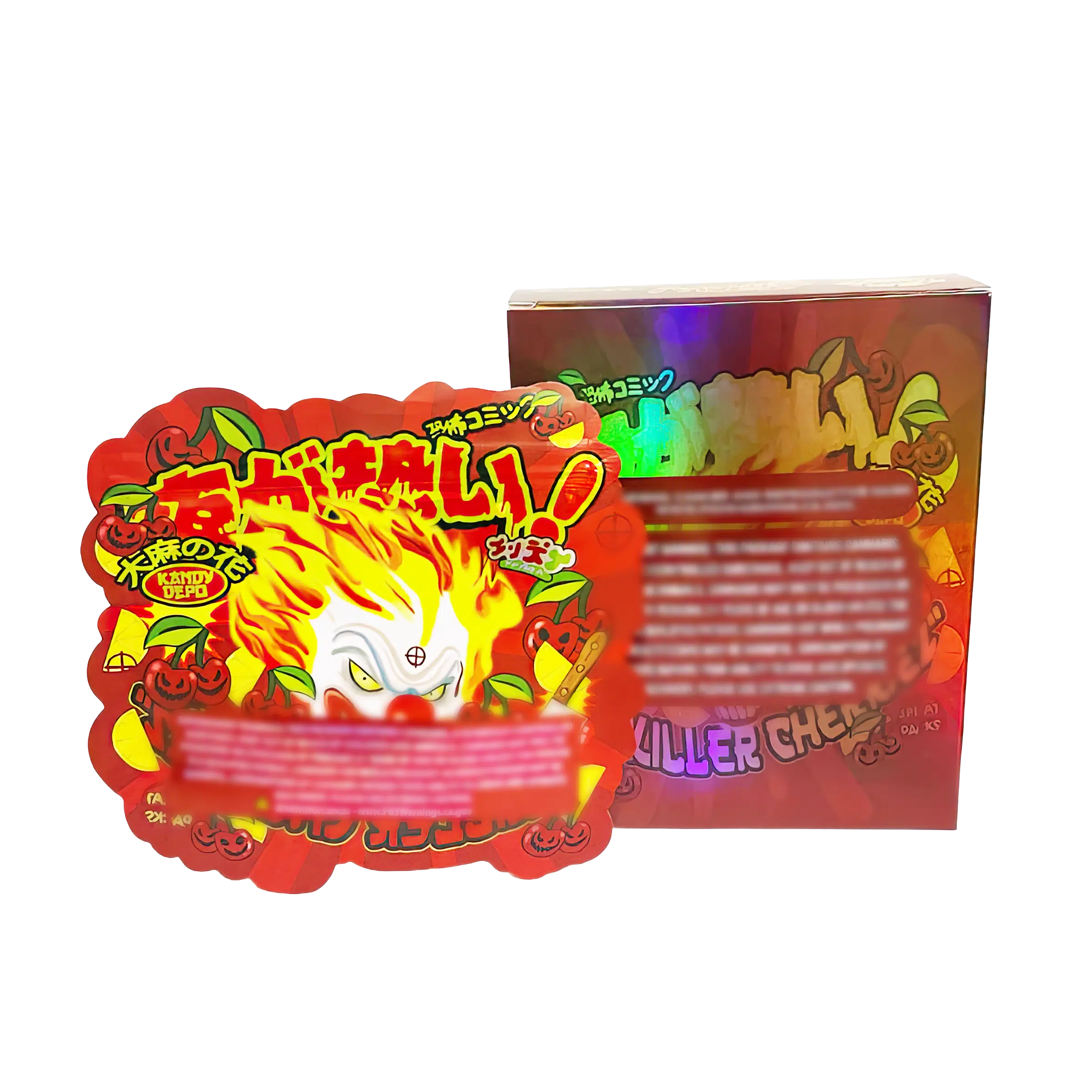 Bag-n-Box 3.5g Mylar Packaging Set (25 Count Bags + Display Boxes) - Killer Cherriez BNB-Shaped-017 - Image 2