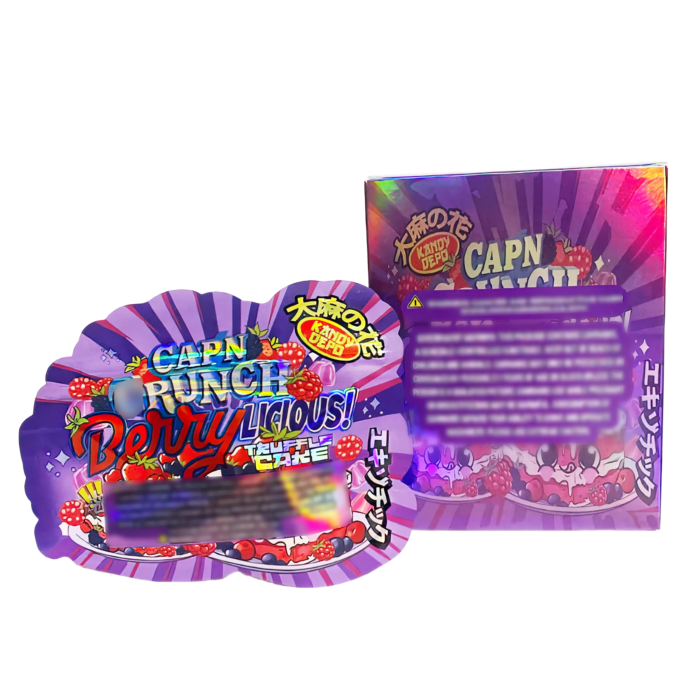 Bag-n-Box 3.5g Mylar Packaging Set (25 Count Bags + Display Boxes) - Capn Crunch Berrylicious BNB-Shaped-018 - Image 2