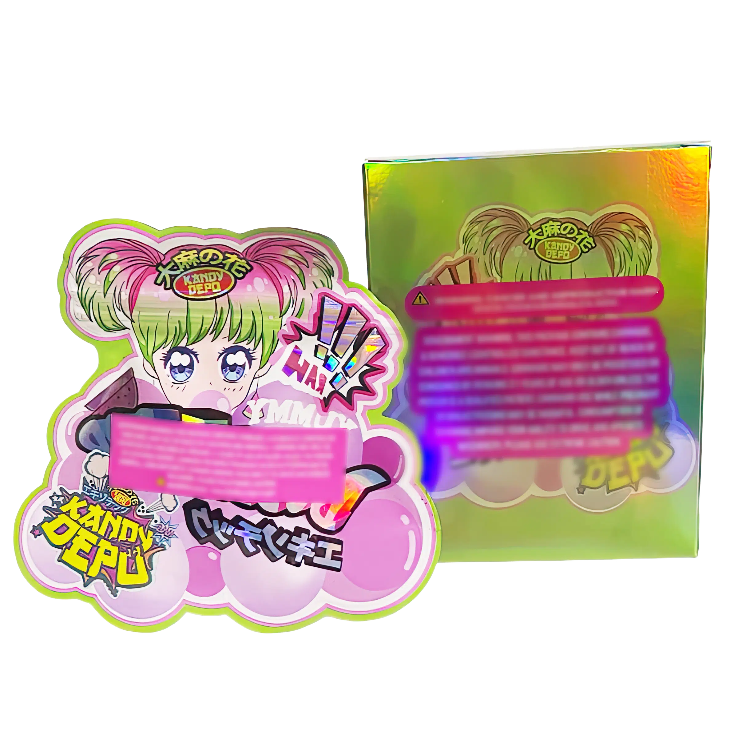 Bag-n-Box 3.5g Mylar Packaging Set (25 Count Bags + Display Boxes) - Bubble Pop Kandy Depo BNB-Shaped-027 - Image 2