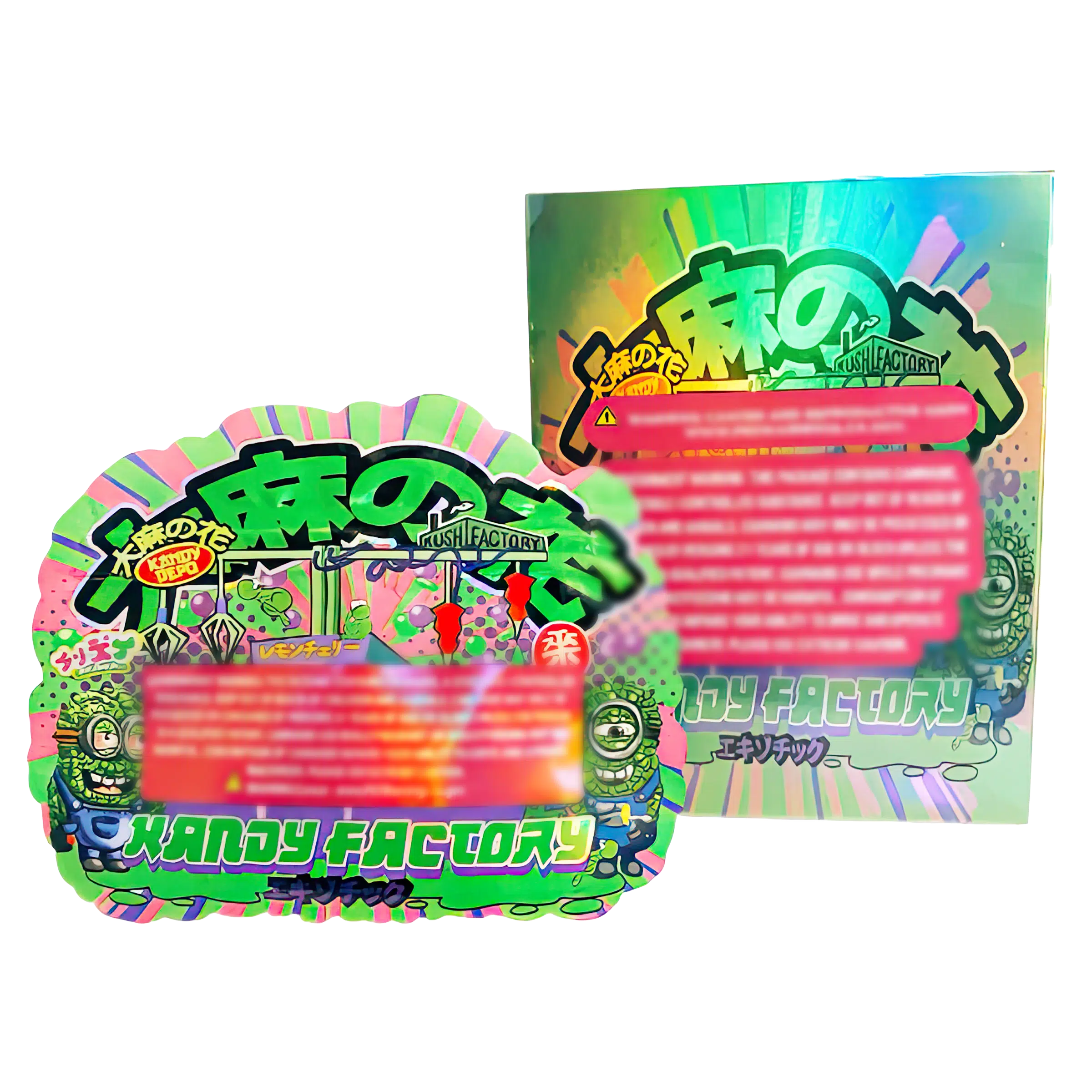 Bag-n-Box 3.5g Mylar Packaging Set (25 Count Bags + Display Boxes) - Kandy Factory BNB-Shaped-028 - Image 2