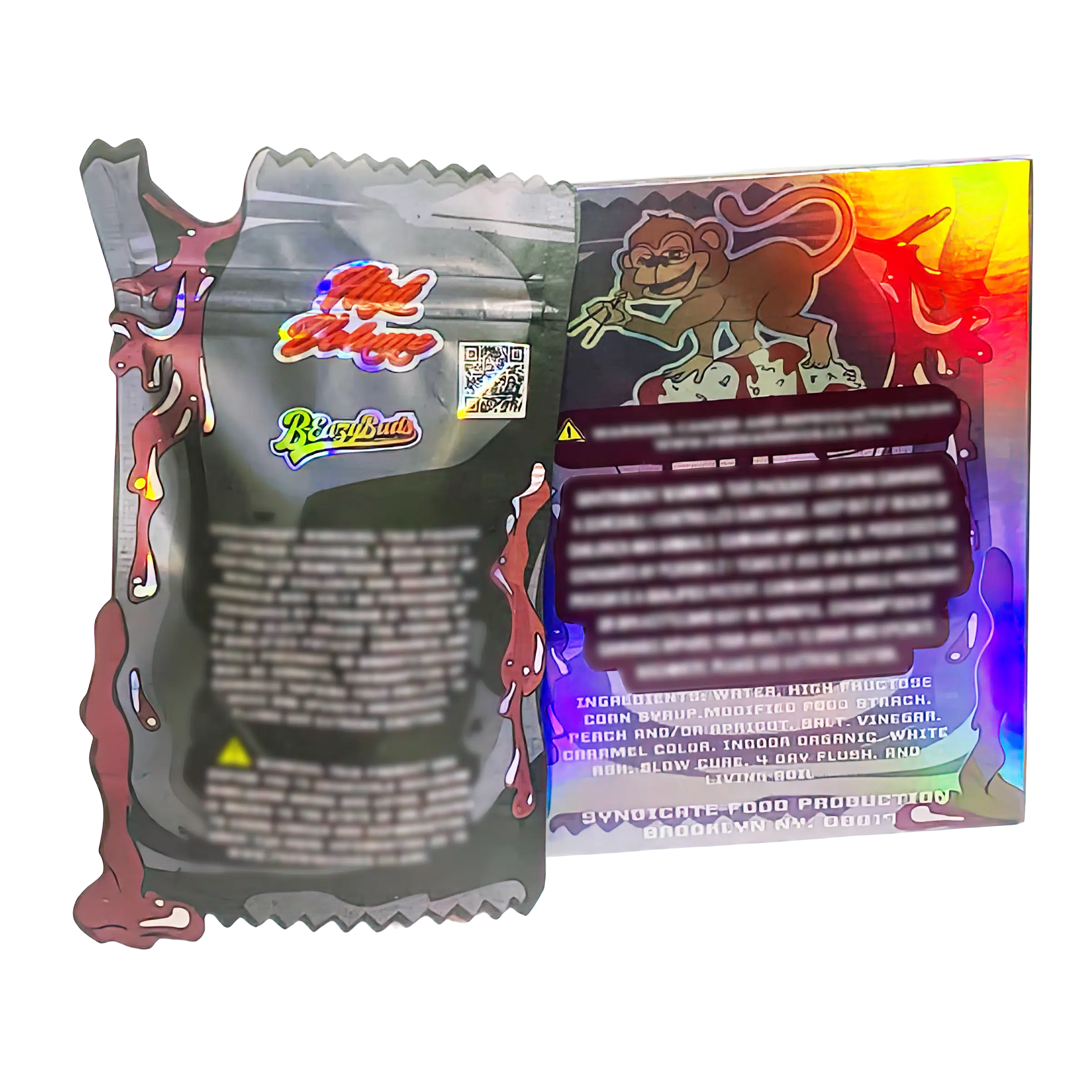 Bag-n-Box 3.5g Mylar Packaging Set (25 Count Bags + Display Boxes) - Soy Sauce Fumi BNB-Shaped-032 - Image 2