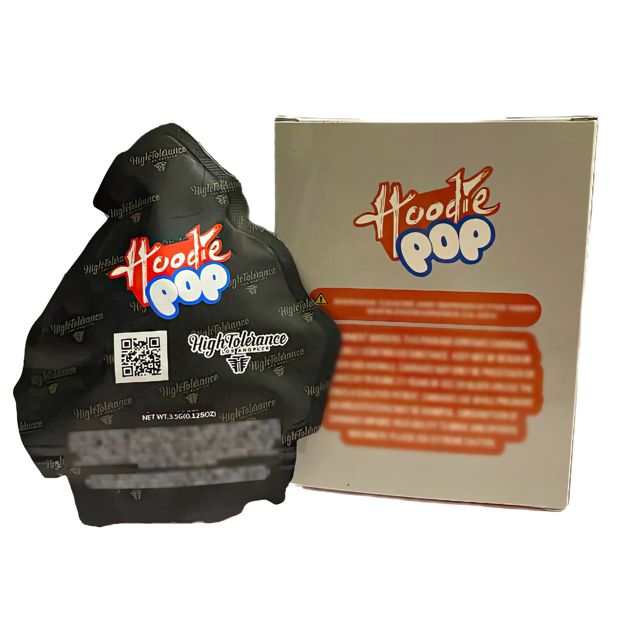 Bag-n-Box 3.5g Mylar Packaging Set (25 Count Bags + Display Boxes) - Hoodie Pop BNB-Shaped-057 - Image 2