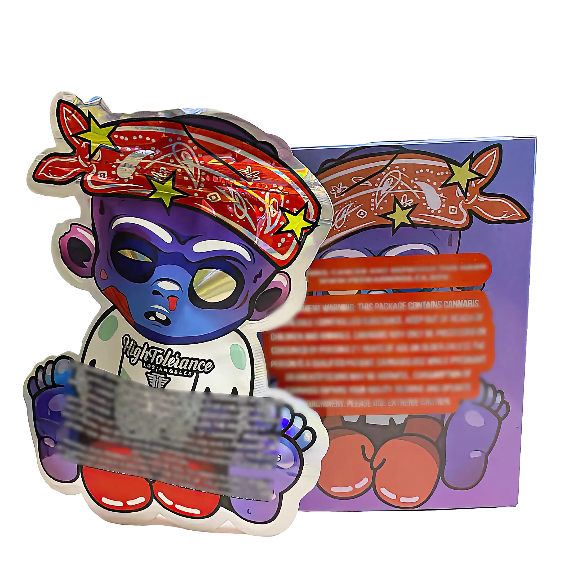 Bag-n-Box 3.5g Mylar Packaging Set (25 Count Bags + Display Boxes) - High Tolerance Hoodie Pop BNB-Shaped-067 - Image 2