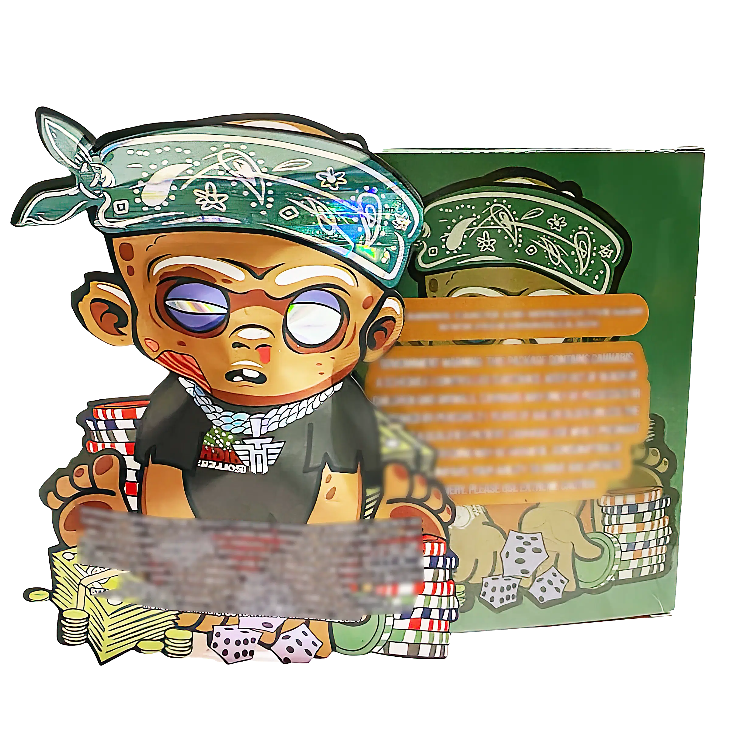Bag-n-Box 3.5g Mylar Packaging Set (25 Count Bags + Display Boxes) - High Roller Rebel BNB-Shaped-070 - Image 2