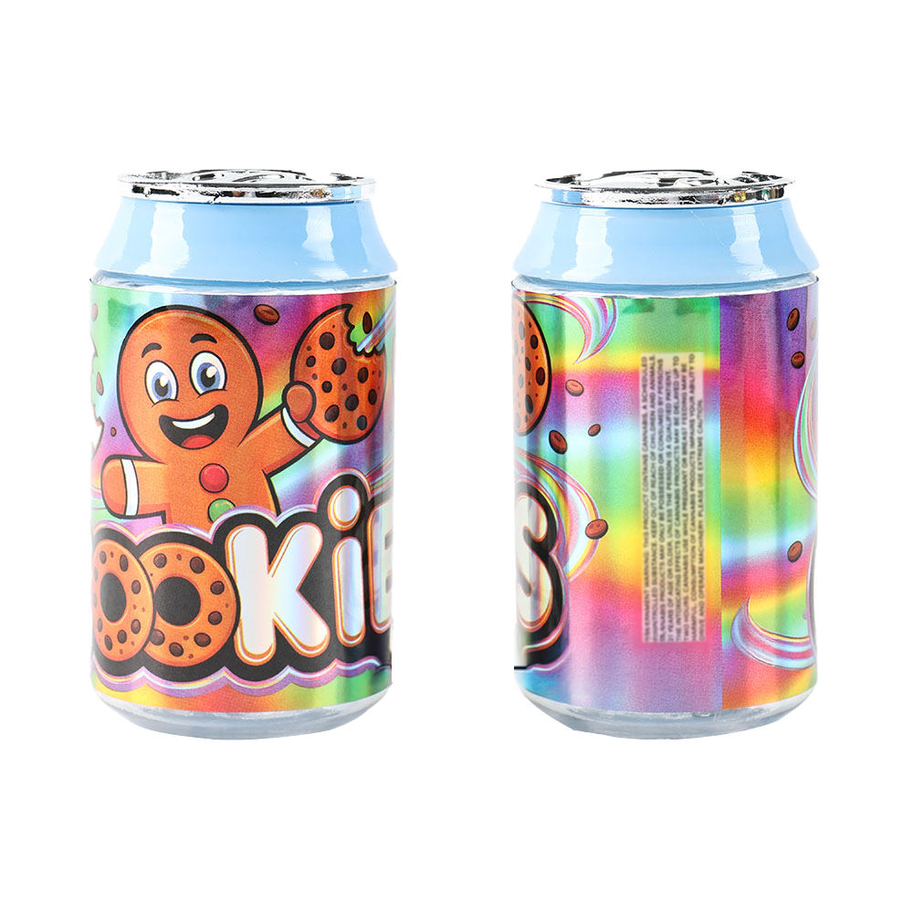 3.5g Plastic Soda Can Jar - (12 Count) Cookies CANJAR-006