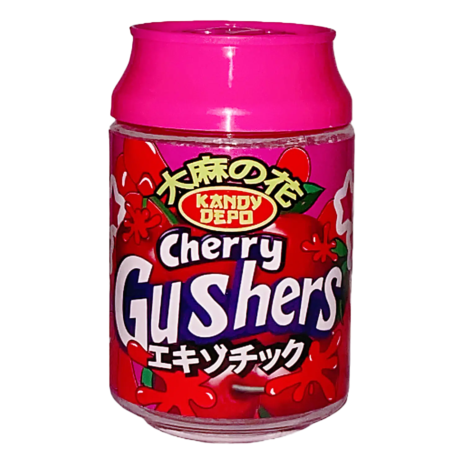 3.5g Plastic Soda Can Jar - (12 Count) Kandy Depo Cherry Gushers CJ-35-005